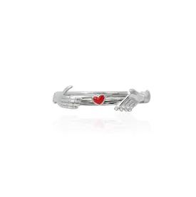 Silver "All Around Of Love" Couple Ring