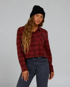 Stay Golden Baked Apple Crop Flannel