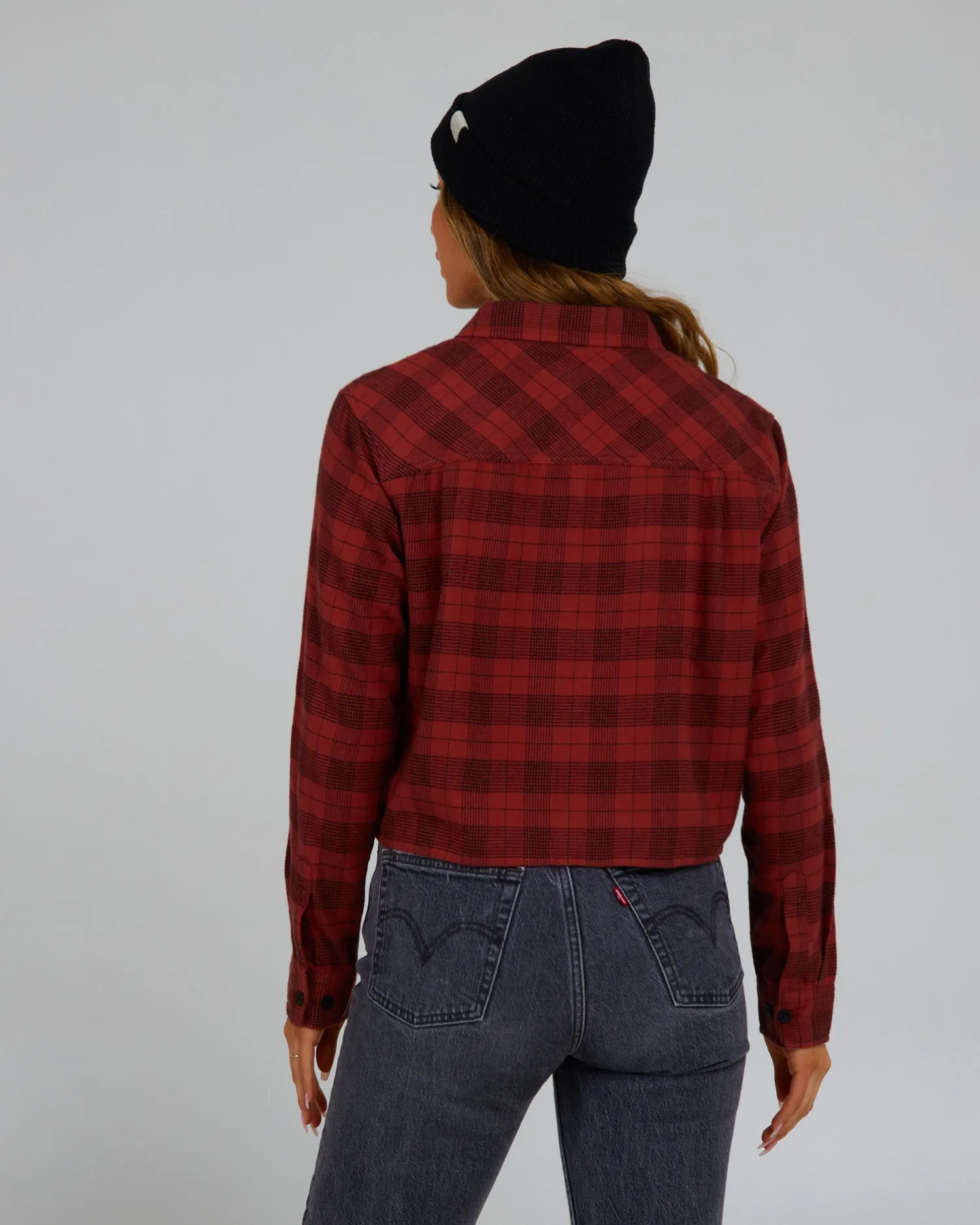 Stay Golden Baked Apple Crop Flannel