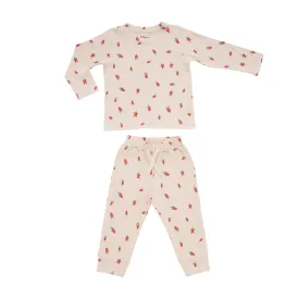 Strawberry Fields Two Piece Long Pajama Set