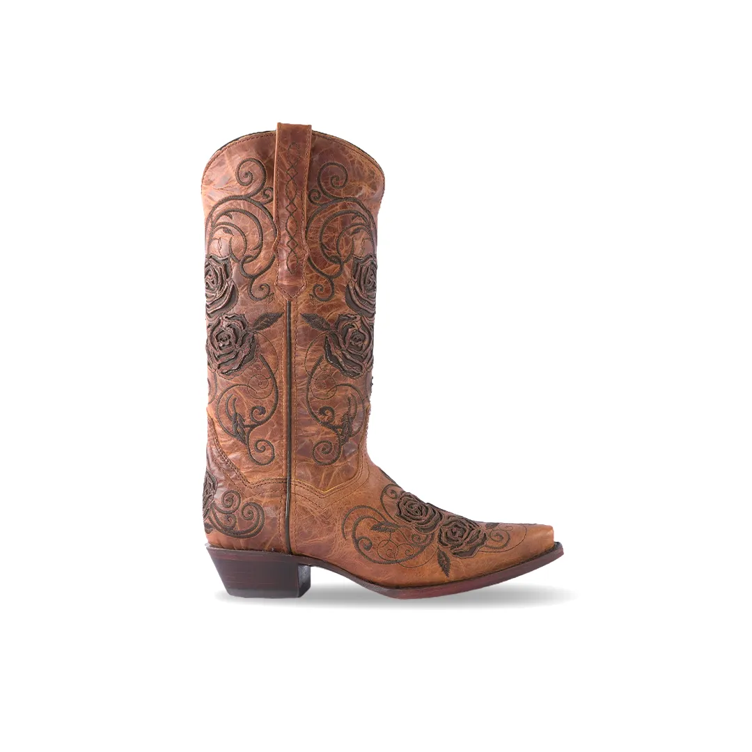 Texas Country Women's Western Boot Cedro Yellow E352