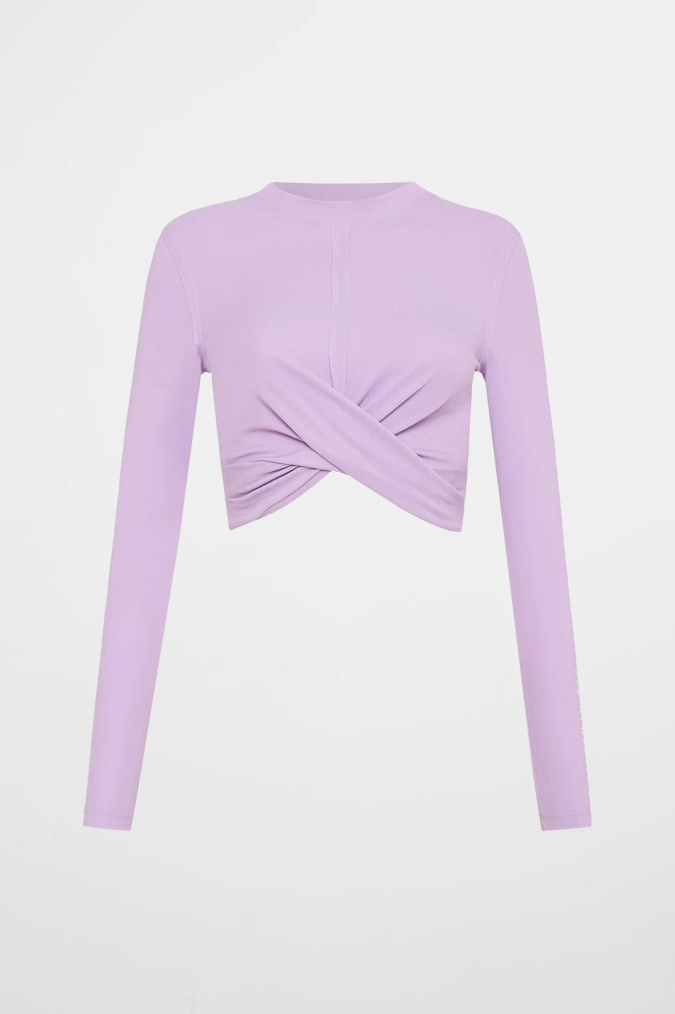 Twist Front Long Sleeve Crop Top 328