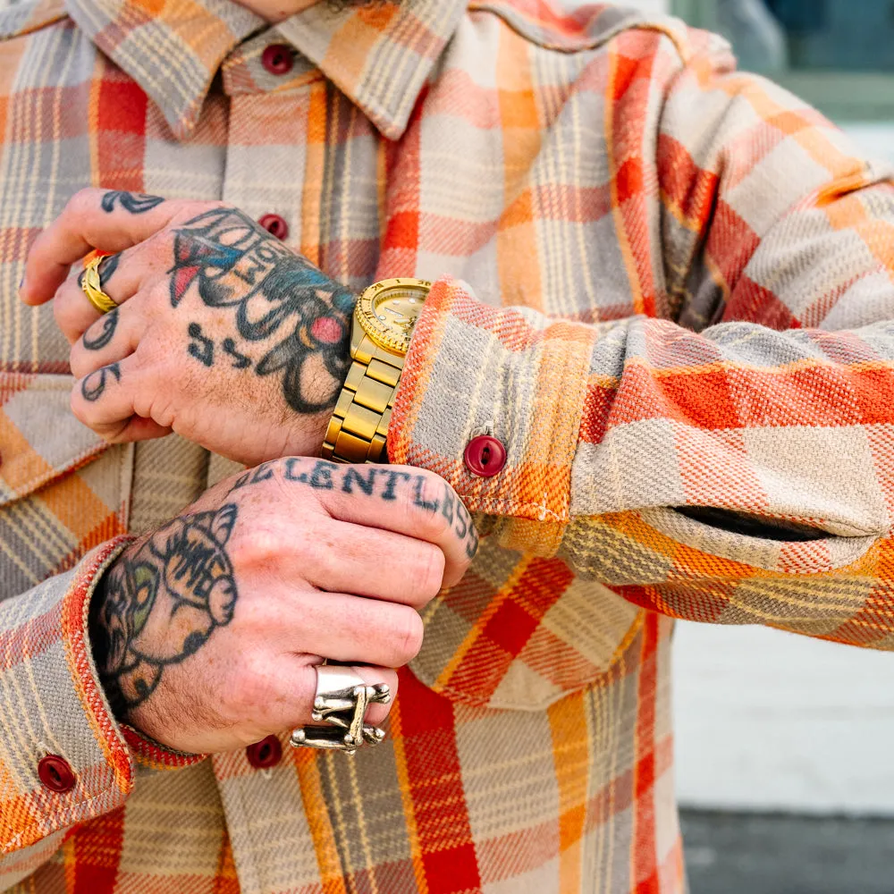 UES Heavy Flannel Orange