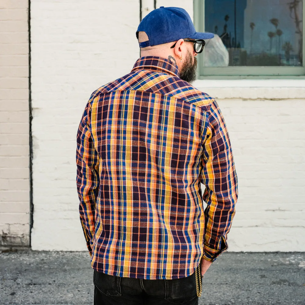 UES Heavy Flannel Shirt Blue