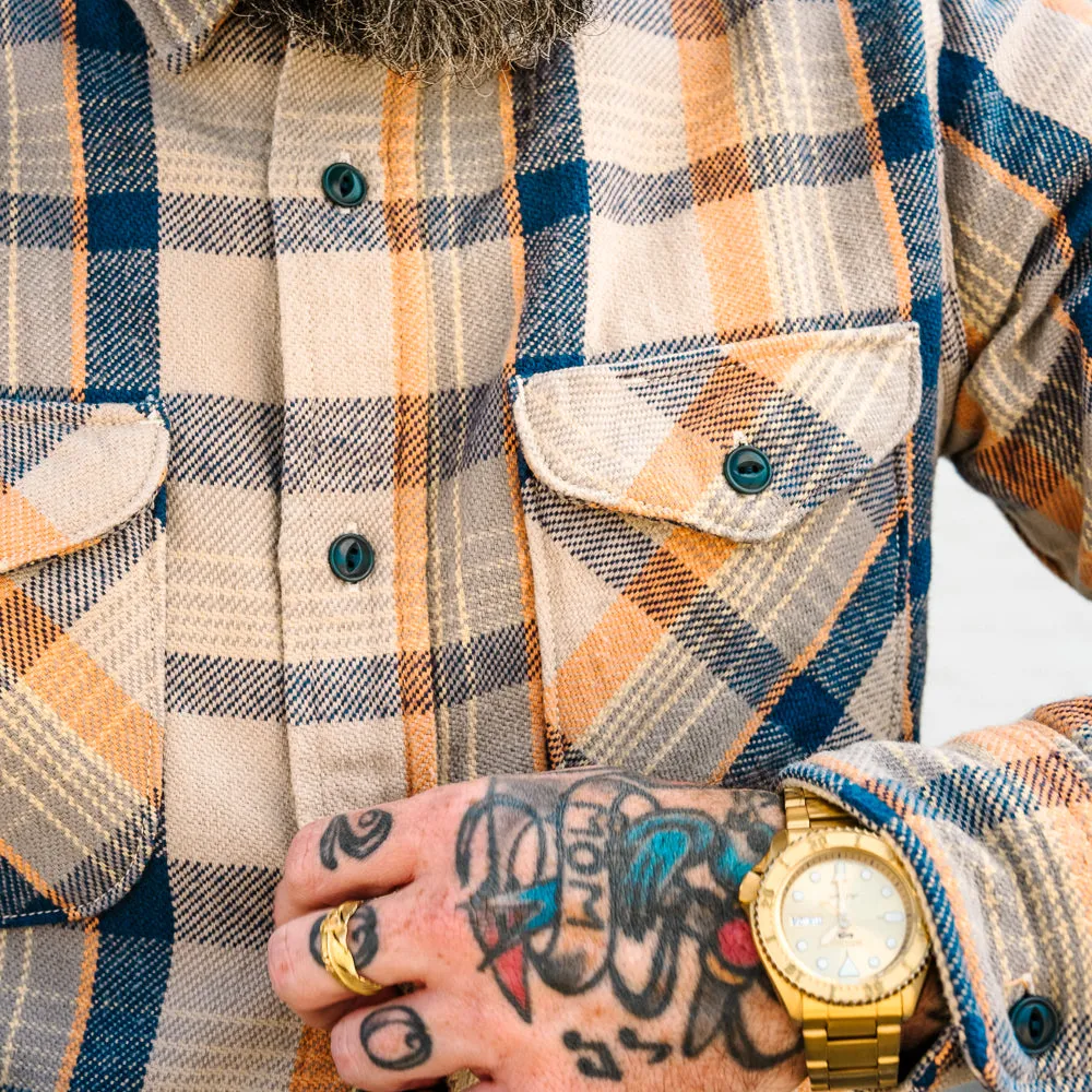 UES Heavy Flannel Shirt Navy