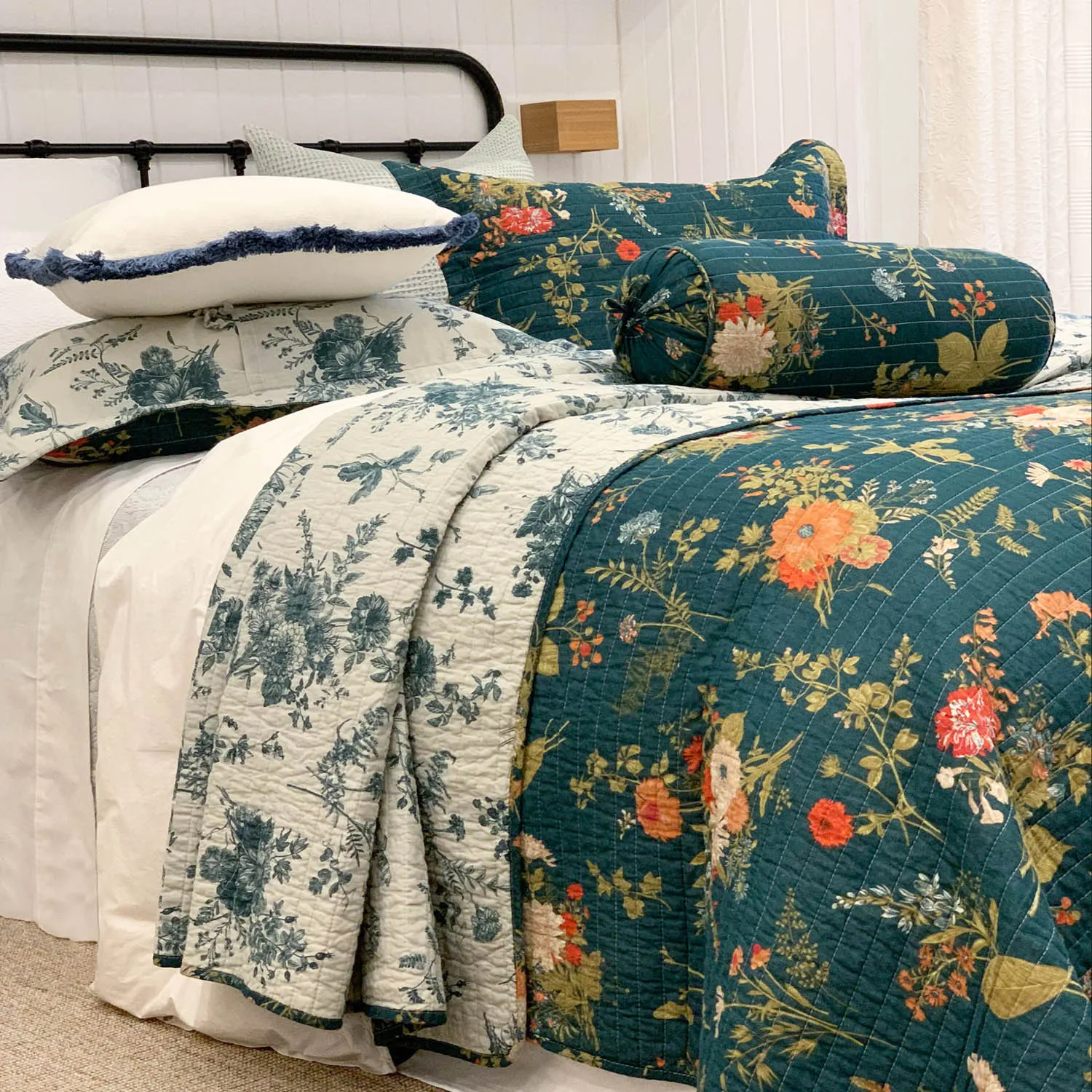 Winter Garden Quilted Coverlet