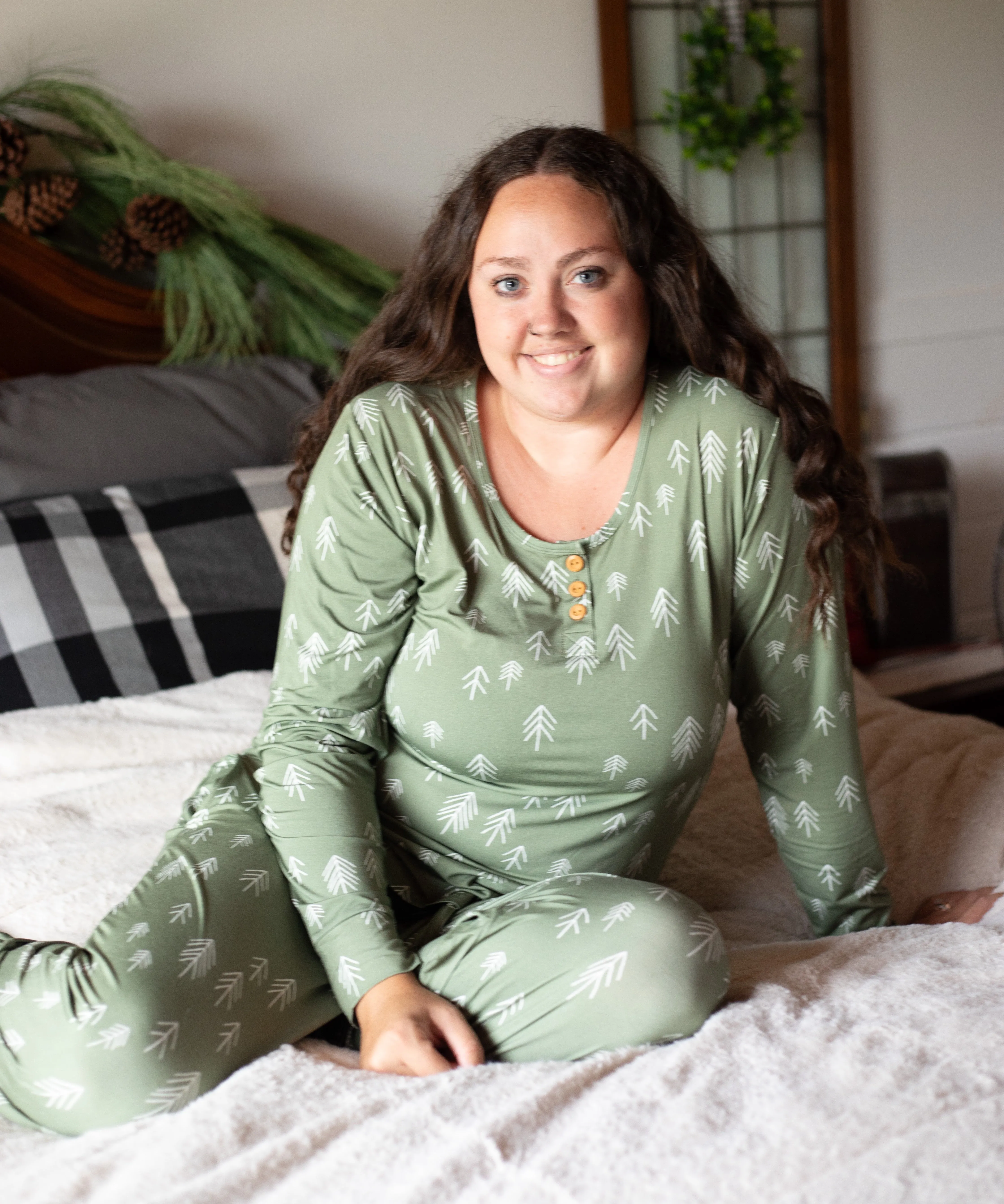 WOMEN'S PAJAMA SET- Trees