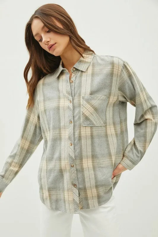 You're Still The One Plaid Flannel Tops - 2 colors!