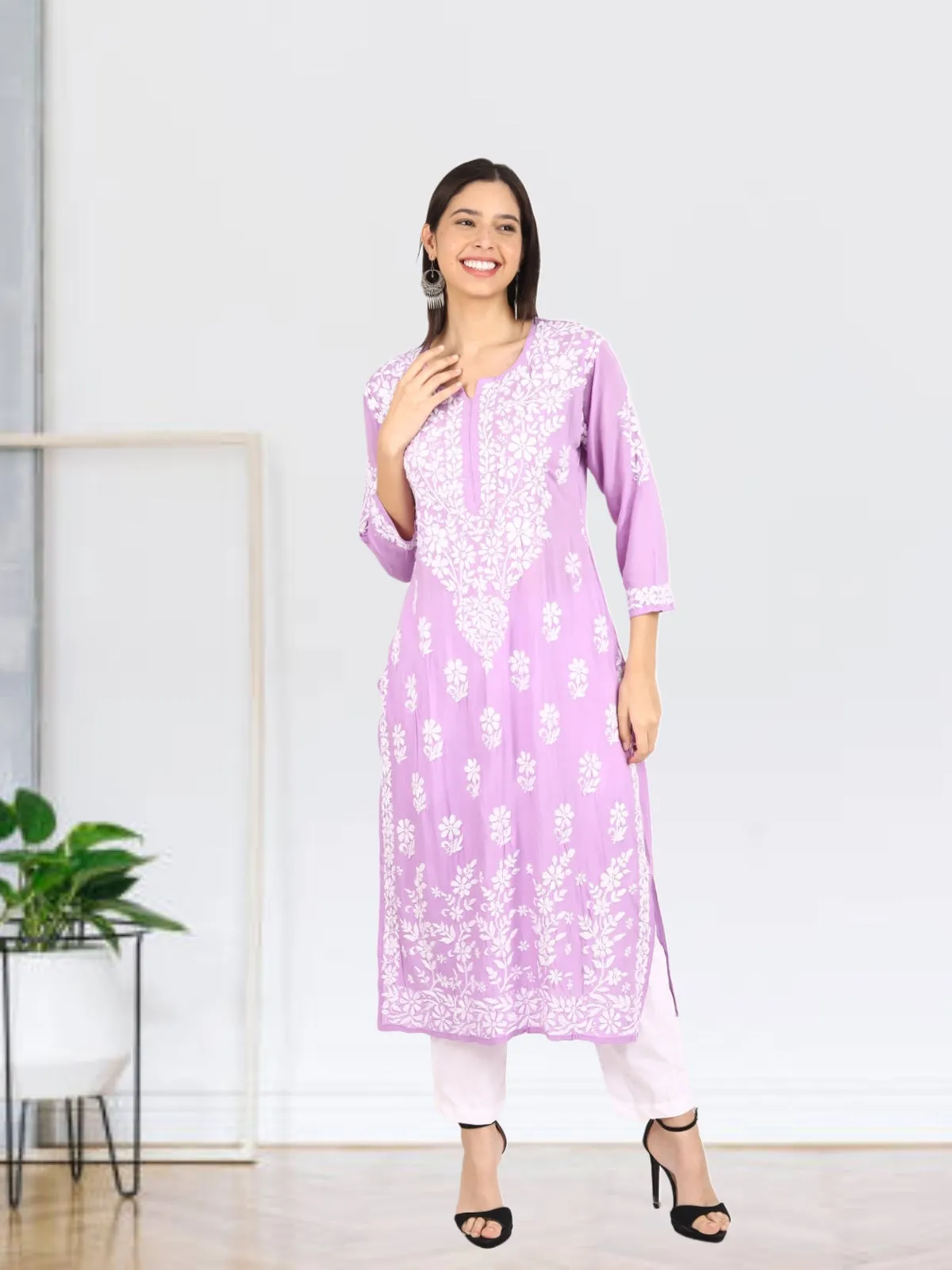 Zoya Premium Modal Chikankari Kurti